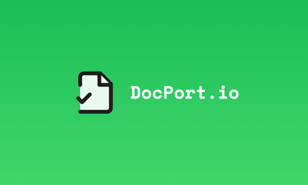 DocPort.io logo and text